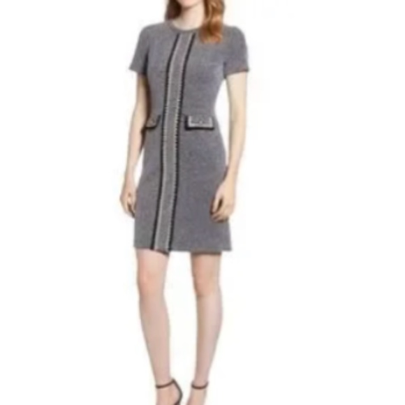 knit tweed short sleeve dress 6 - Picture 2 of 11